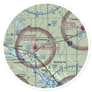 Home-Base Airport (MY58) VFR Sectional Sticker (30 mile)
