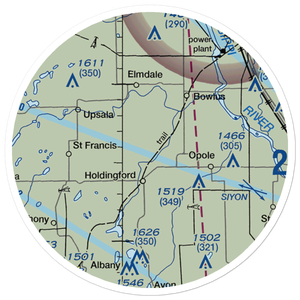 Fedor Airport (MY57) VFR Sectional Sticker (20 mile)