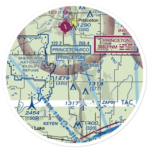Lake Fremont Seaplane Base (MY48) VFR Sectional Sticker (20 mile)