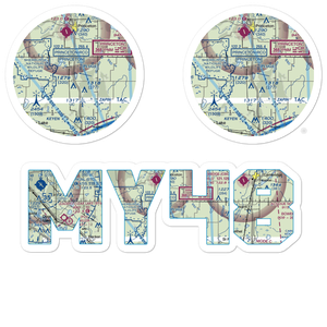 Lake Fremont Seaplane Base (MY48) VFR Sectional Sticker Pack