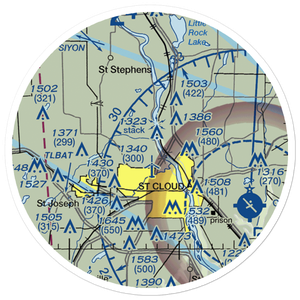 Guggenberger Airport (MY47) VFR Sectional Sticker (20 mile)