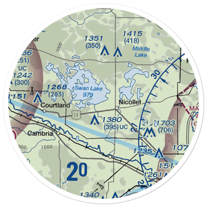Hay Shakers Airport (MY46) VFR Sectional Sticker (20 mile)