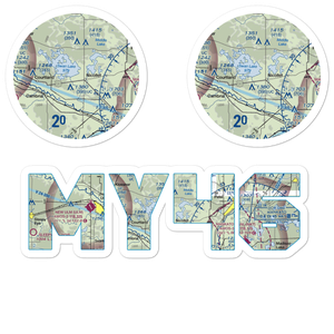 Hay Shakers Airport (MY46) VFR Sectional Sticker Pack