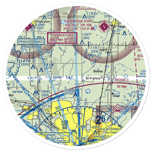 Becker Personal Airport (MY43) VFR Sectional Sticker (30 mile)