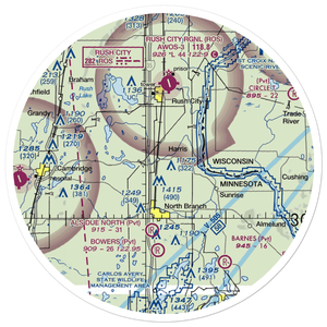 Pinetree Airpark (MY28) VFR Sectional Sticker (30 mile)