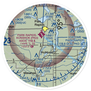 Falk Private Airport (MY24) VFR Sectional Sticker (20 mile)
