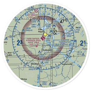Falk Private Airport (MY24) VFR Sectional Sticker (30 mile)