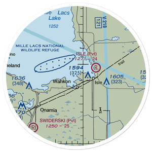 Hazelglade Resort Seaplane Base (MY22) VFR Sectional Sticker (20 mile)
