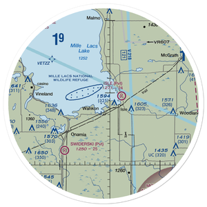 Hazelglade Resort Seaplane Base (MY22) VFR Sectional Sticker (30 mile)