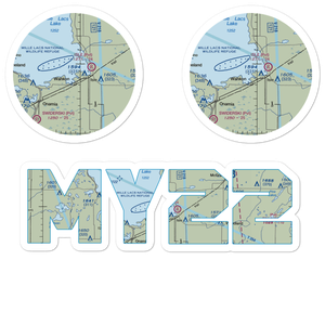 Hazelglade Resort Seaplane Base (MY22) VFR Sectional Sticker Pack
