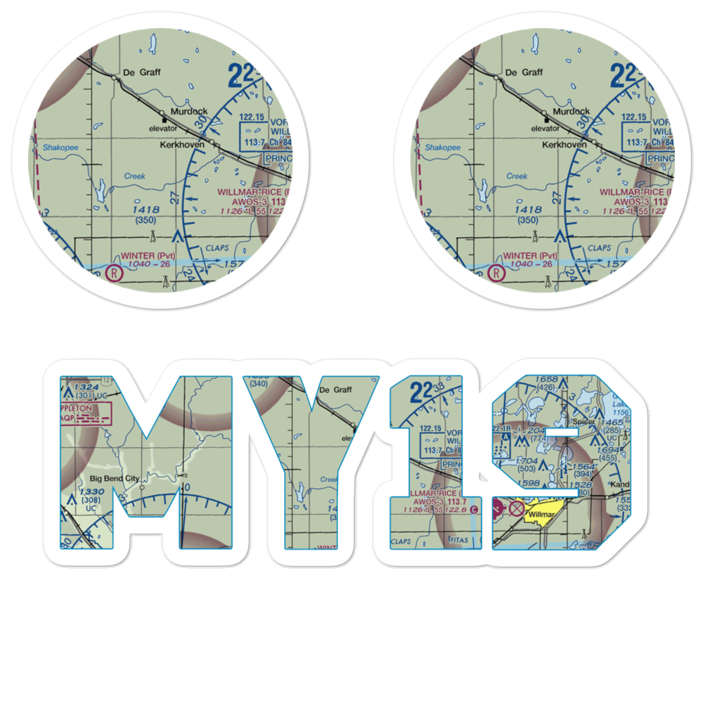 Schwenk Airport (MY19) VFR Sectional Sticker Pack 