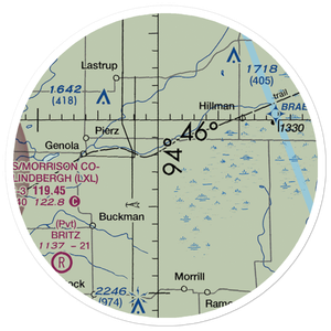 Kastanek Airport (MY15) VFR Sectional Sticker (20 mile)