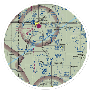Dykstra Acreage Airport (MY12) VFR Sectional Sticker (30 mile)