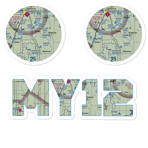 Dykstra Acreage Airport (MY12) VFR Sectional Sticker Pack