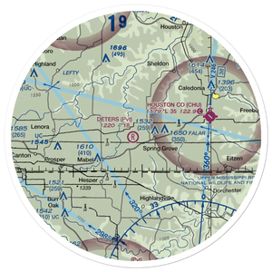 Deters Farms Airport (MY10) VFR Sectional Sticker (30 mile)