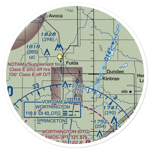 Ramerth Airport (MY06) VFR Sectional Sticker (20 mile)