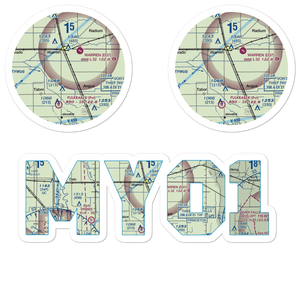 Roan Airport (MY01) VFR Sectional Sticker Pack