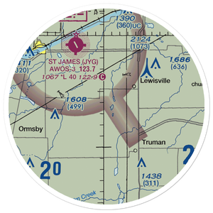 Sieg's Farm Airport (MY00) VFR Sectional Sticker (20 mile)
