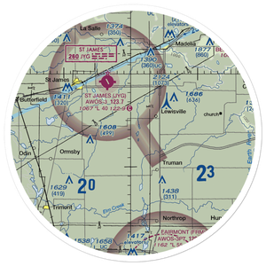 Sieg's Farm Airport (MY00) VFR Sectional Sticker (30 mile)