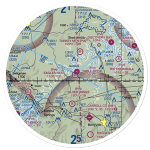 Eagles Nest Airport (MU98) VFR Sectional Sticker (30 mile)
