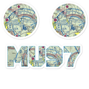 Platte Valley Airport (MU97) VFR Sectional Sticker Pack
