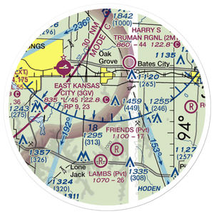 Thomas Airport (MU85) VFR Sectional Sticker (20 mile)
