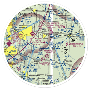 Thomas Airport (MU85) VFR Sectional Sticker (30 mile)