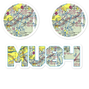 Michael Farm Airport (MU84) VFR Sectional Sticker Pack