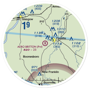 Aero Britton Airport (MU77) VFR Sectional Sticker (20 mile)