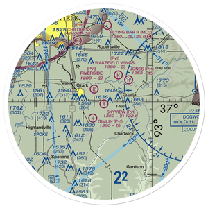 Skyview Airport (MU70) VFR Sectional Sticker (30 mile)
