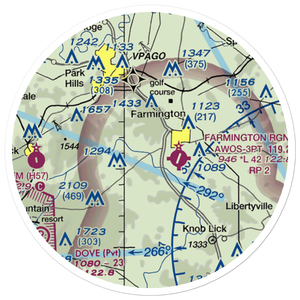 Lakeside Airport (MU65) VFR Sectional Sticker (20 mile)