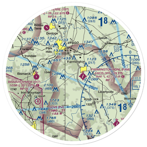 Lakeside Airport (MU65) VFR Sectional Sticker (30 mile)