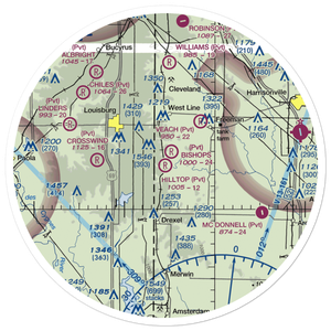 Hilltop Airport (MU62) VFR Sectional Sticker (30 mile)