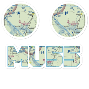 Bauer Pgi Airport (MU55) VFR Sectional Sticker Pack