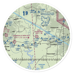 Sunburst Ranch Airport (MU48) VFR Sectional Sticker (30 mile)