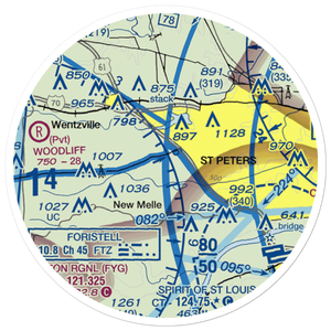 Strutman Field (MU42) VFR Sectional Sticker (20 mile)