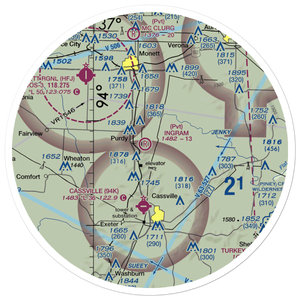Ingram Private Airport (MU41) VFR Sectional Sticker (30 mile)