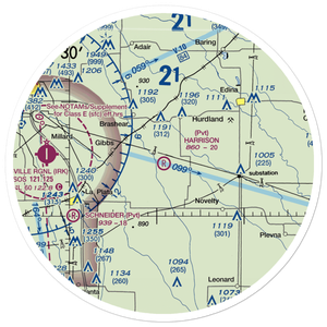 Harrison Airport (MU33) VFR Sectional Sticker (30 mile)
