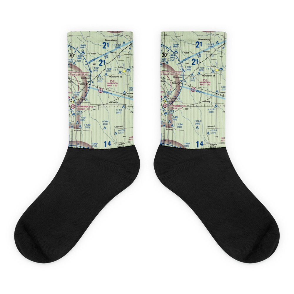 Harrison Airport (MU33) VFR Sectional Socks 