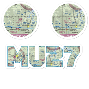 Woodfield Airpark Inc Airport (MU27) VFR Sectional Sticker Pack