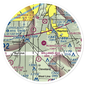 Robinson Airport (MU26) VFR Sectional Sticker (20 mile)