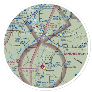 Piney Bend Airport (MU25) VFR Sectional Sticker (30 mile)