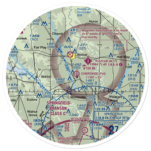 Cherokee Airpark (MU19) VFR Sectional Sticker (30 mile)