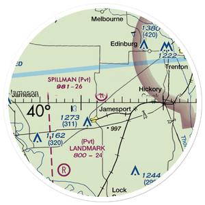 Spillman Field (MU16) VFR Sectional Sticker (20 mile)