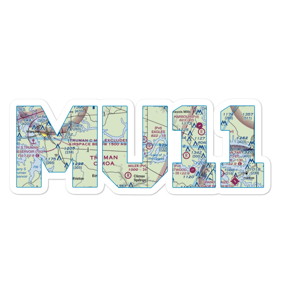 Eagle's Landing Airport (MU11) VFR Sectional Sticker 