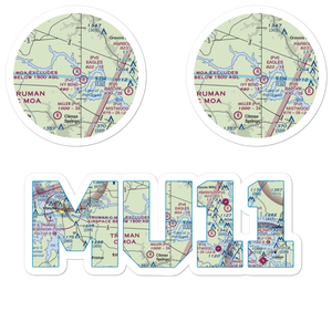 Eagle's Landing Airport (MU11) VFR Sectional Sticker Pack