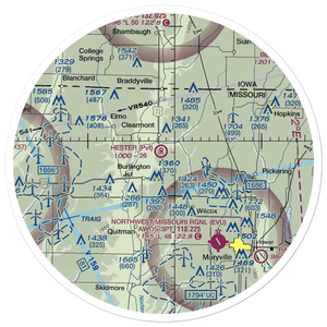 Hester Airport (MU09) VFR Sectional Sticker (30 mile)