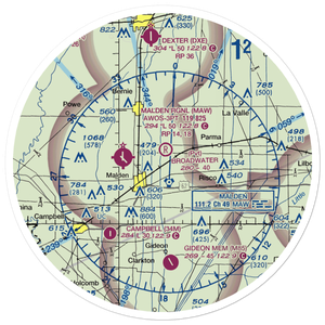 Broadwater Airport (MU04) VFR Sectional Sticker (30 mile)