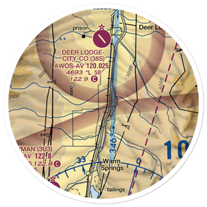 Larner Field (MT93) VFR Sectional Sticker (20 mile)