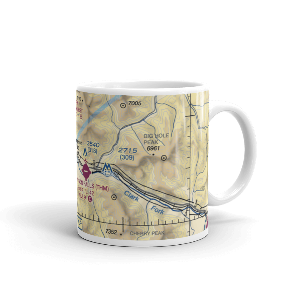 Dave's Landing Seaplane Base (MT92) VFR Sectional  Mug 